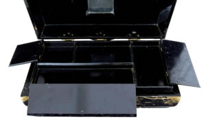 19th Century Black Lacquered Jewellery Box — thumbnail 6