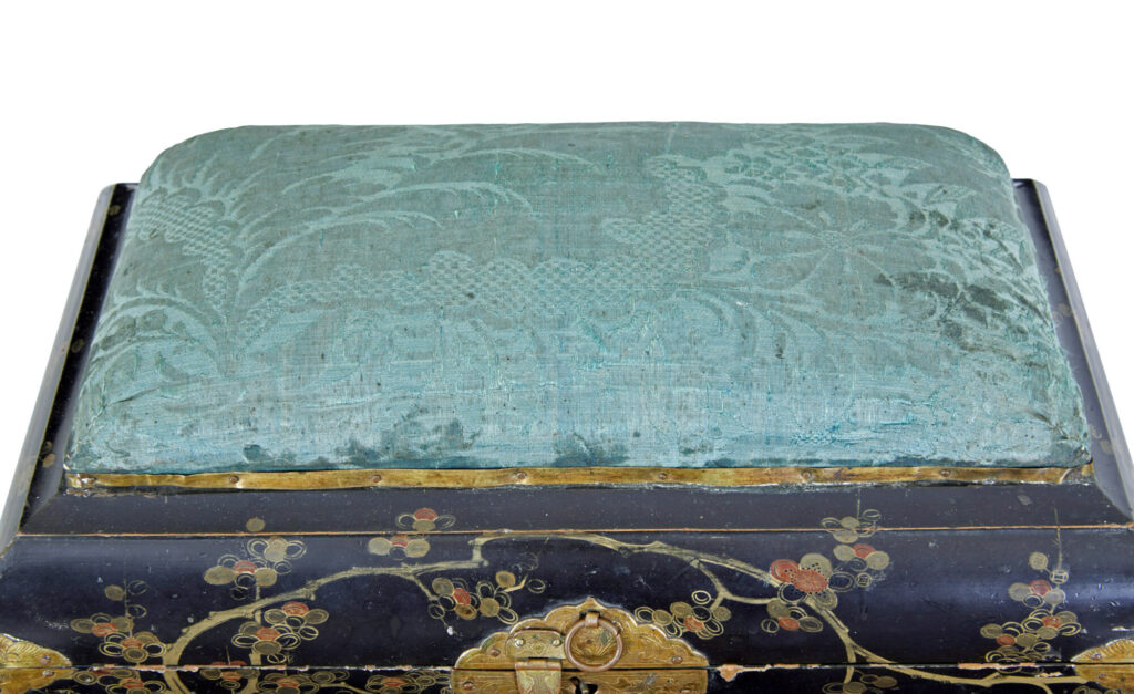 19th Century Black Lacquered Jewellery Box — image 4