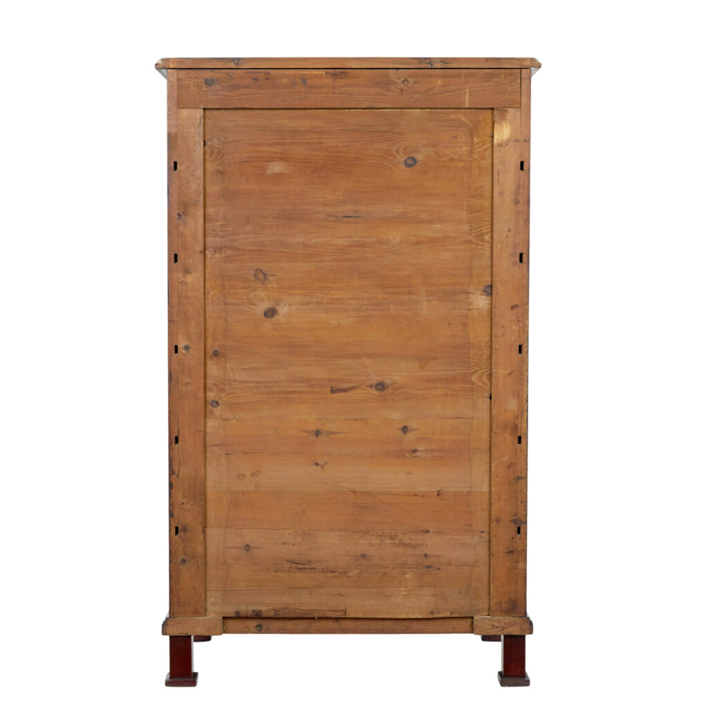 19th Century Mahogany and Brass Tall Chest of Drawers — image 3