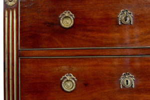 19th Century Mahogany and Brass Tall Chest of Drawers — thumbnail 10