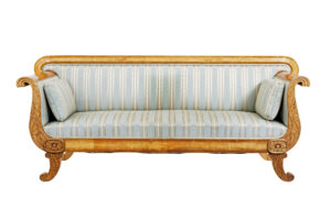 19th Century Swedish Carved Birch Sofa — thumbnail 5