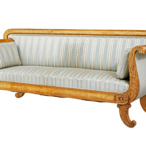 19TH CENTURY SWEDISH CARVED BIRCH SOFA