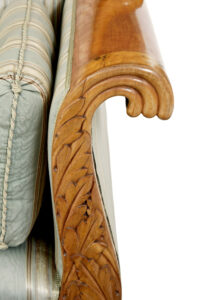 19th Century Swedish Carved Birch Sofa — thumbnail 10