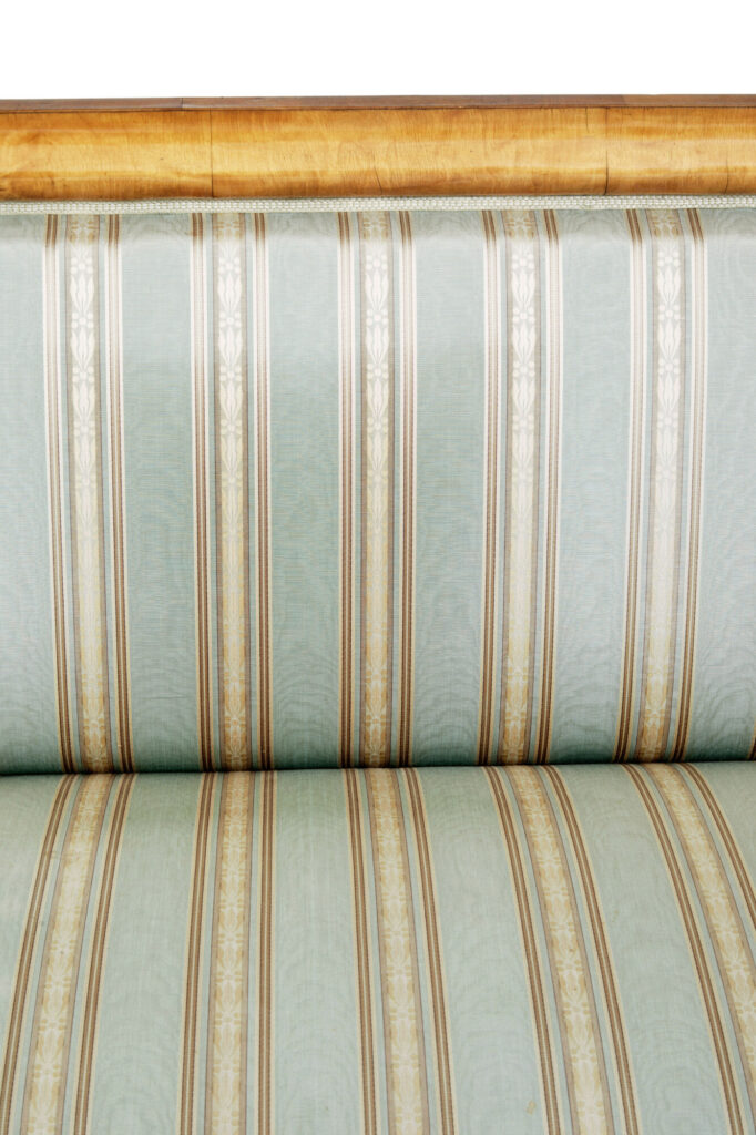 19th Century Swedish Carved Birch Sofa — image 7