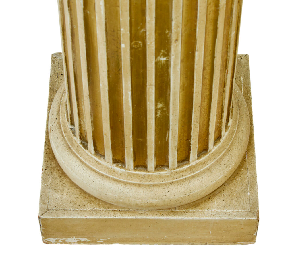 Early 20th Century Scandinavian Gilt Pedestal Column — image 3
