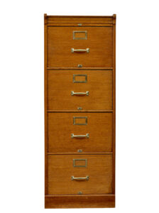 Mid Century Scandinavian Oak Filing Cabinet — thumbnail 8