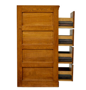 Mid Century Scandinavian Oak Filing Cabinet — thumbnail 5