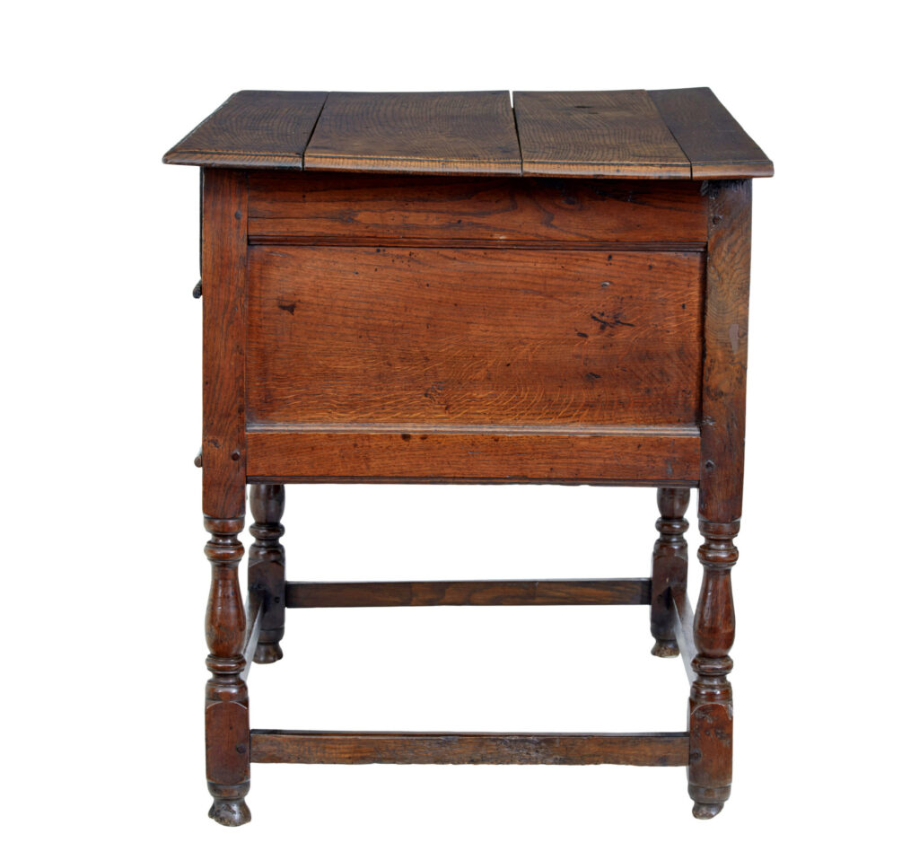 Early 18th Century Georgian Oak Side Table — image 8