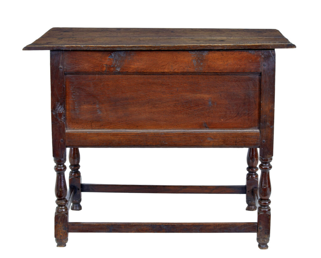 Early 18th Century Georgian Oak Side Table — image 7