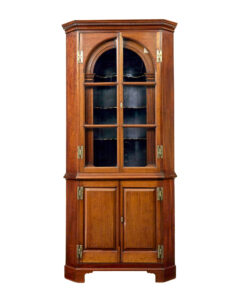 18th Century Georgian Mahogany Glazed Corner Cabinet — thumbnail 1