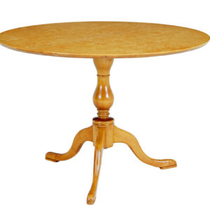 SWEDISH MID CENTURY CIRCULAR BIRCH OCCASIONAL TABLE