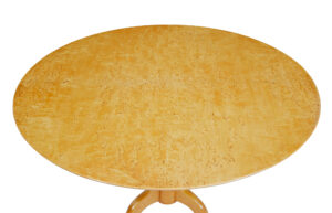 Swedish Mid Century Circular Birch Occasional Table — thumbnail 5