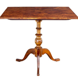 SWEDISH 19TH CENTURY ALDER ROOT TILT TOP SIDE TABLE