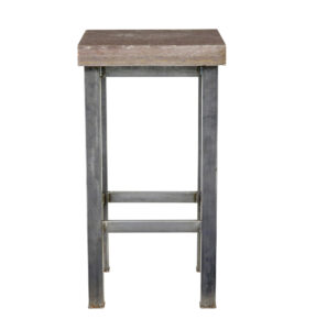20th Century Tubular Steel Lamp Table with Marble Top — thumbnail 5