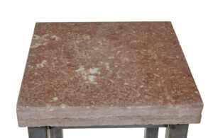 20th Century Tubular Steel Lamp Table with Marble Top — thumbnail 2