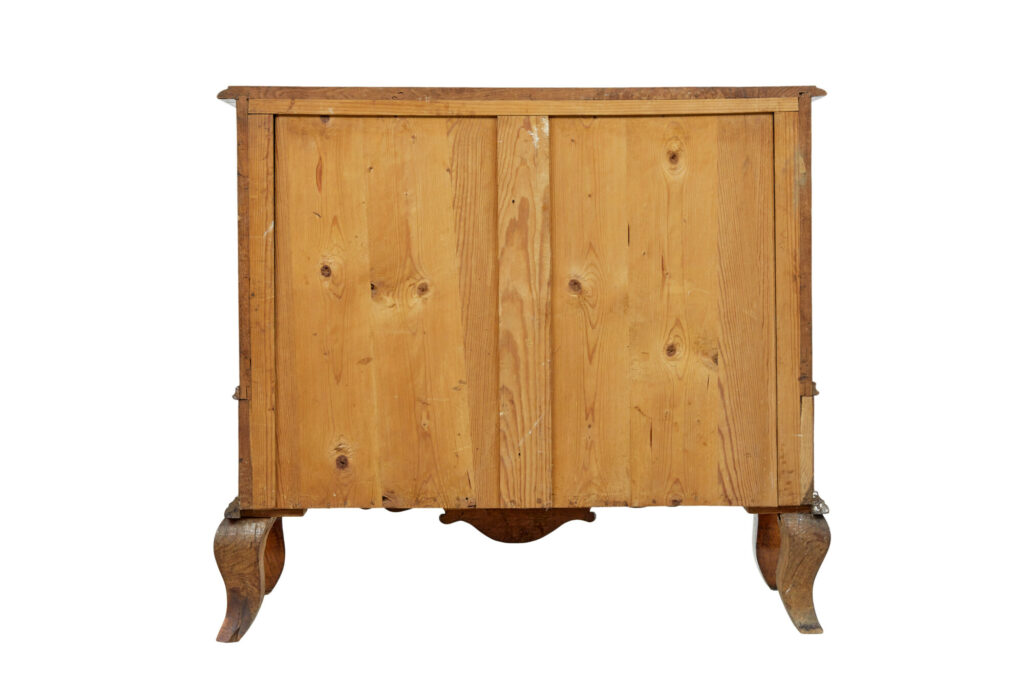Early 19th Century Swedish Baroque Oak Inlaid Chest of Drawers — image 8