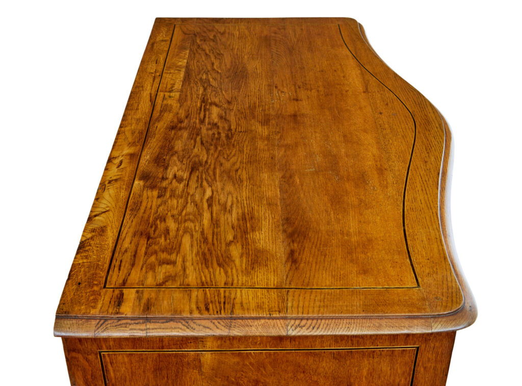 Early 19th Century Swedish Baroque Oak Inlaid Chest of Drawers — image 3