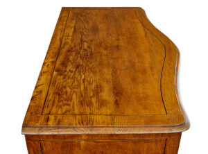 Early 19th Century Swedish Baroque Oak Inlaid Chest of Drawers — thumbnail 3