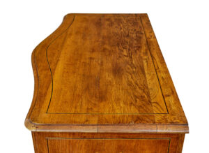 Early 19th Century Swedish Baroque Oak Inlaid Chest of Drawers — thumbnail 2