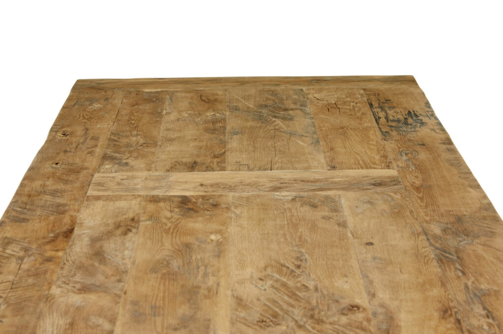 Large Solid Handmade Oak X Frame Dining Table — image 7
