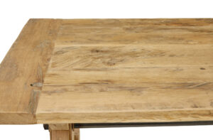Large Solid Handmade Oak X Frame Dining Table — thumbnail 6