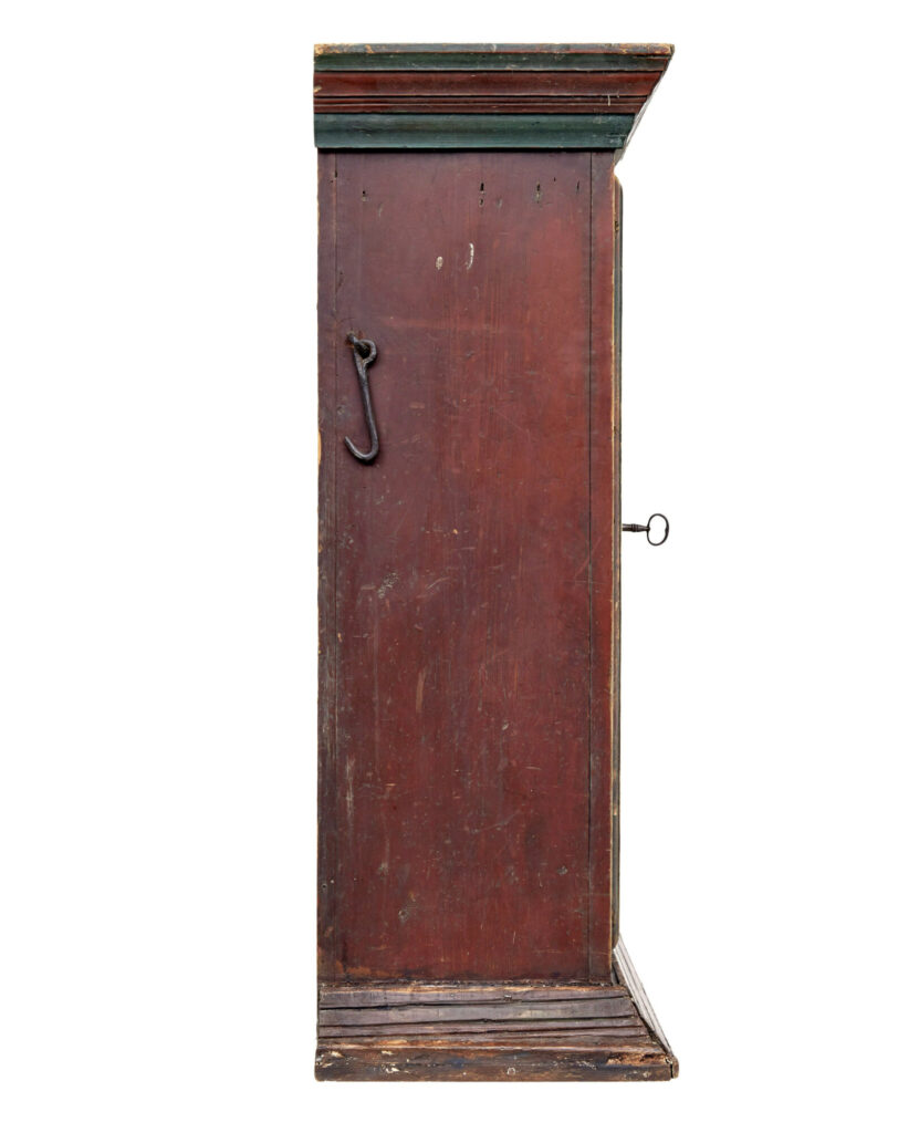 Mid 19th Century Hand Painted Folk Art Cupboard — image 8