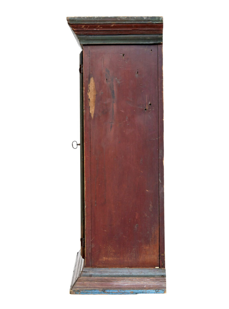 Mid 19th Century Hand Painted Folk Art Cupboard — image 6