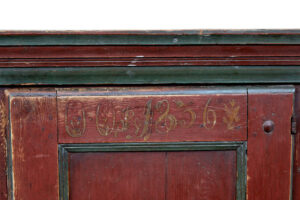 Mid 19th Century Hand Painted Folk Art Cupboard — thumbnail 5