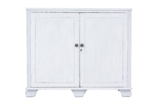 SWEDISH 19TH CENTURY PAINTED PINE CUPBOARD