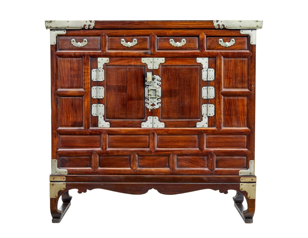 Early 20th Century Decorative Korean Cabinet — image 10