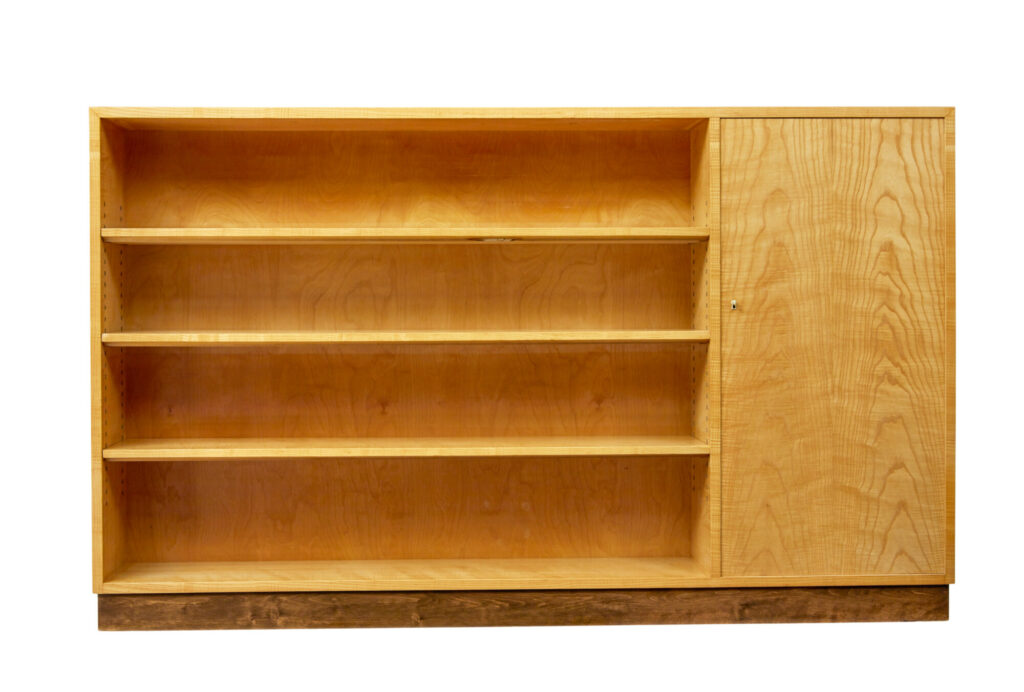 Swedish Mid Century Elm Open Bookcase — image 10