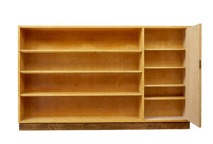 Swedish Mid Century Elm Open Bookcase — thumbnail 9