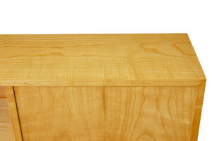 Swedish Mid Century Elm Open Bookcase — thumbnail 3