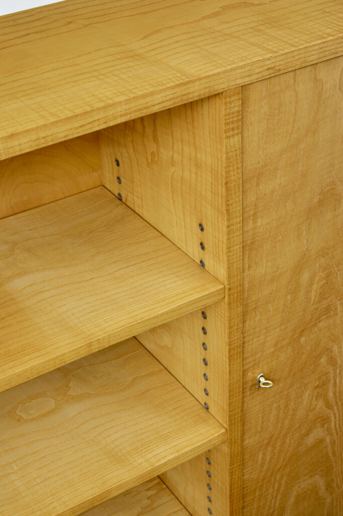 Swedish Mid Century Elm Open Bookcase — image 2