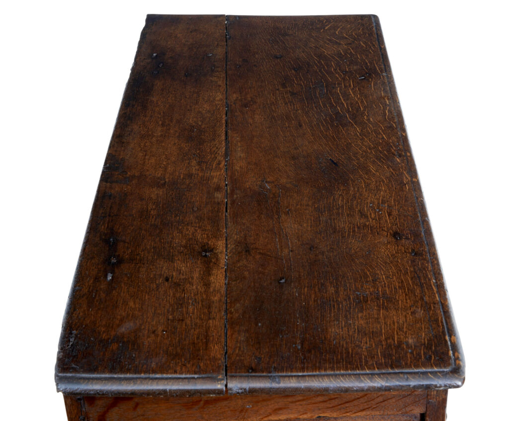 18th Century Small English Oak Coffer — image 4