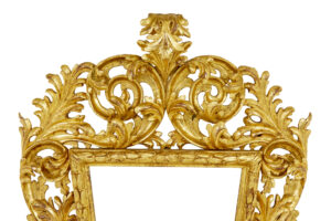 18th Century Carved Italian Rococo Giltwood Mirror — thumbnail 8