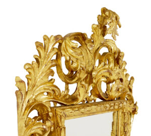 18th Century Carved Italian Rococo Giltwood Mirror — thumbnail 6