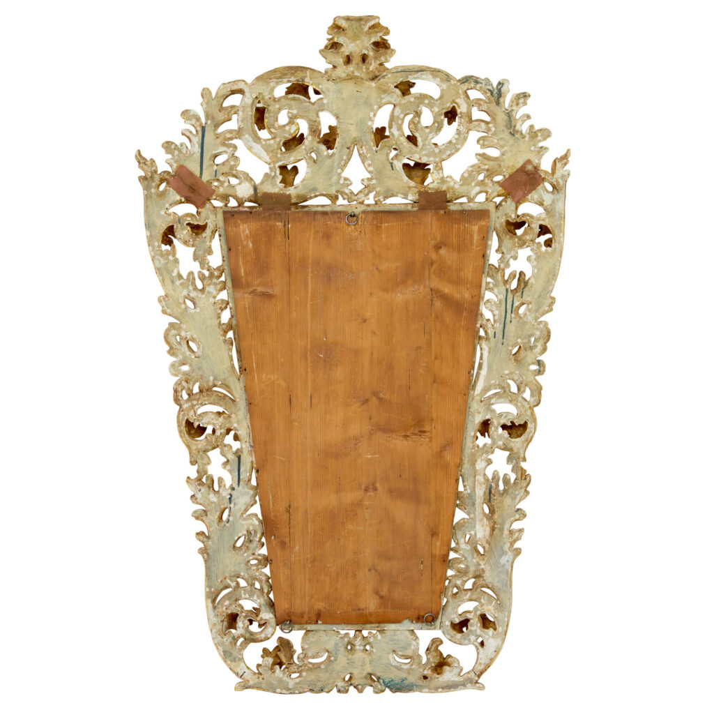 18th Century Carved Italian Rococo Giltwood Mirror — image 2