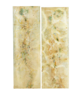 PAIR OF LARGE FRENCH 1950’s ACRYLIC ABSTRACT PANELS