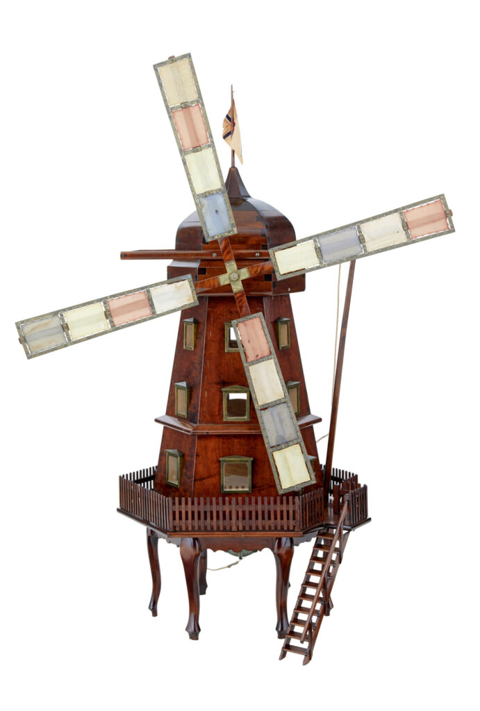 Early 20th Century Decorative Dutch Working Windmill