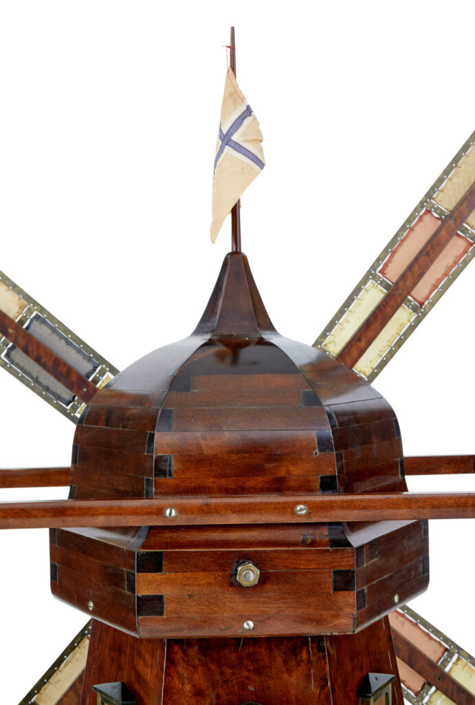Early 20th Century Decorative Dutch Working Windmill — image 7