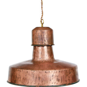 ART DECO INDUSTRIAL COPPER CEILING LIGHT