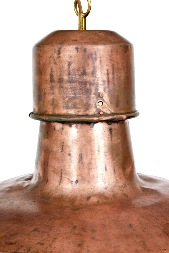Art Deco Industrial Copper Ceiling Light — image 5
