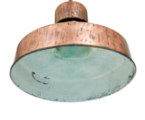 Art Deco Industrial Copper Ceiling Light — thumbnail 3