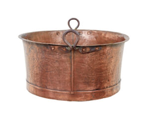 Victorian 19th Century Large Copper Cooking Pot — thumbnail 6