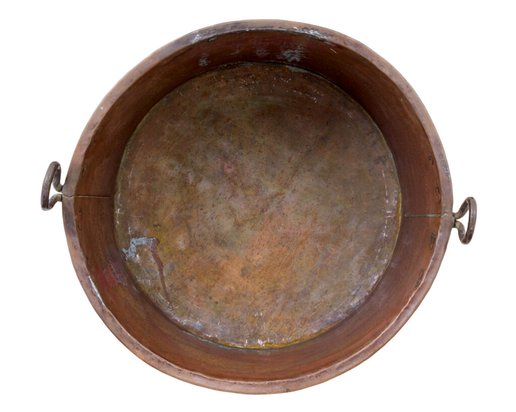 Victorian 19th Century Large Copper Cooking Pot — image 3