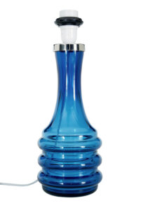 20TH CENTURY COLOURED GLASS ORREFORS LAMP