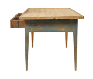 Mid 19th Century Original Paint Swedish Pine Bakers Table — thumbnail 7