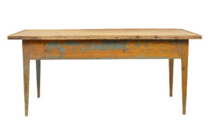 Mid 19th Century Original Paint Swedish Pine Bakers Table — thumbnail 6