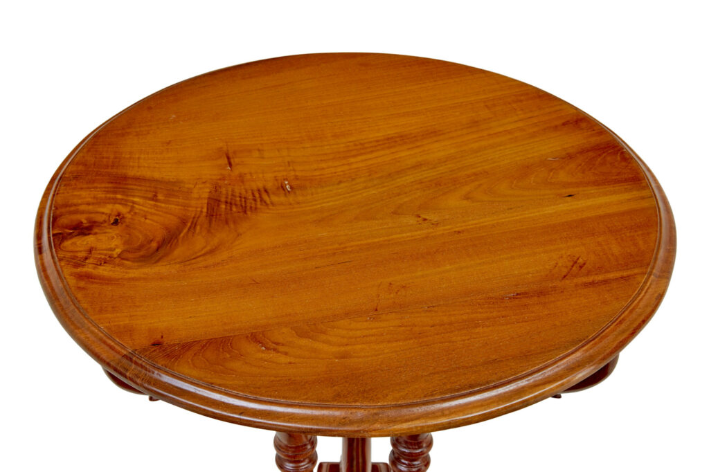 Early 20th Century Carved Teak Side Table — image 6